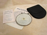 1930's Fowlers Magnum Long Scale calculator in leather case
